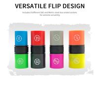 1/2 Inch Drive Impact Socket Set 6 Pieces CR MO Flip Socket Set Non Marring Thin Wall Lug Nut Socket Set for Car SAE and Metric Sizes Dual End Value Set