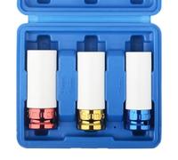 1/2-Inch Drive Metric Extra Thin Wall Deep Wheel Protector Impact Socket Set, 3 Size, 17, 19, 21 mm