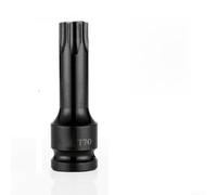 1/2 Inch Drive Socket Adapter For Torx Screwdriver Bits For T20 For T30 T40 Up To T100, 78mm Long Chrome Steel Hex Head Converter Tool Black(T70)