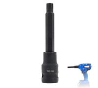 1/2 Inch Drive T50 Torx Bit Socket - Extra Long 100mm Star Tool - Long Torx Bits for Hard-to-Reach Fasteners - Impact-Rated Socket for Automotive and DIY Use