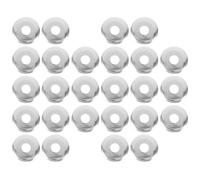 1/2 Inch Fire Sprinkler Escutcheon Cover Plate Stainless Steel 30pcs | Single Layer, Telescoping Skirt Profile, Silver Finish, for Residential Ceilings and Libraries