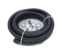 1/2 Inch Fuel Line Hose - 1/2 ID Fuel Injection Hose 300 PSI Perfect for Automotive Coolant, Power Steering Return, and Transmission Cooling Systems | 10FT Length | 10 Clamps Included