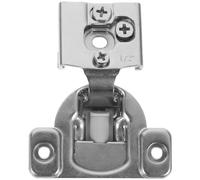 1/2 Inch Full Overlay Concealed Cabinet Door Hinge, Quiet Closing | Stainless Steel Hardware, Straight and Bent Configurations, Suitable for Framed or Frameless Kitchen Cabinetry, Silver Finish