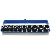 1/2 Inch Impact Socket Set 10-24mm with Metal Case