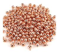 1/2 Inch Jingle Bells Small Bell Mini Bells, Tiny Crafts Bells, DIY for Christmas Home Making Ornaments Wreath Pet Decorations Bracelet Anklets Necklace Knitting Jewelry Making 120 Pcs, Rose Gold