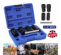 1/2 Inch Locking Wheel Nut Remover Stud Bolt Impact Twist Socket Extractor Tool Set