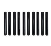 1/2 Inch Mallealbe Cast Iron Pipe, Pre Cut, Industrial Steel Black Fits Standard One Half Inch Black Threaded Pipes Nipples and Fittings, Build Vintage DIY Furniture, 10 Pack (8 Inch Length)