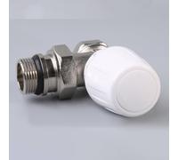 1/2 Inch Manual Angle Radiator Thermostat Valve for Programmable Heating Systems - Brass & Plastic Construction, Union Nut Design, Repair(DN15)