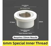 1/2 inch PPR internal thread For crack repair tool for water pipes, designed to repair broken internal threads without damaging pipe walls efficiently (6 points extended)