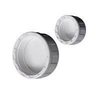 1/2 Inch PVC Cap, Garden Sprinkler Hose Caps, End Female Thread Cap, Sprinkler Head Caps for Emale Thread Repair and Modification White 20mm