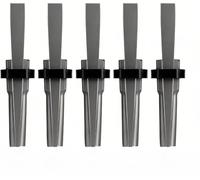 1/2"-inch Rock Splitter Chisel, Rock Wedge, and Feather pad | 5-Piece Concrete, Marble, Granite, Rock, and Stone Splitting Manual Tool Set（23mm