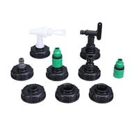 1/2 Inch S60x6 Thread IBC Tank Tap 15mm Garden Hose Connection with Switch Valve Water Tank Fittings(001) Plumbing Fittings