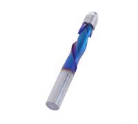 1/2 Inch Shank for CNC Router Bit 12.7mm Cutting Diameter with Blue Coating for Woodworking Tools and Milling Cutters in Cork and Hardwood(1)