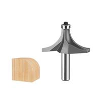 1/2 Inch Shank Round Over Edge Forming Router Bit, Carbide Tip Woodworking Corner Milling Cutter Tool(12.7x60.3mm)