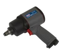 1/2 Inch Sq Drive Composite Air Impact Wrench - Twin Hammer - Handle Exhaust