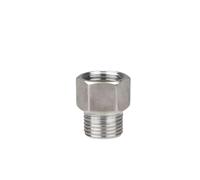 1/2 Inch Stainless Steel Male Female Thread Pipe Adapter 30mm Long | Extended 30mm length provides extra reach for deeper fittings compared to standard short adapters
