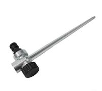1/2 Inch Zinc Alloy Lawn Sprinkler Spike Base, Water Flow Thru Irrigation Stake for Garden Yard Agriculture Greenhouse Flower Beds, Fits US Standard 3/4" Hose Connectors, Silver