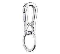 1/2 Key Ring Clips - Keyring Waist Cliper, Keychains Carabiner | Heavy Duty Belt Key Chains, Lightweight Key Ring Holder Organizer, Keychain Hoop for Keeping Keys Together, 1pc, 70x6x22cm