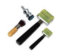 1"&2" Leaf Seam Roller, Smoothing Tool, Dusting Brush, for Spin-able Automotive Grade Metal Leafing (Roller&Duster), 1" Leaf Spinner Tool Unlock 3D Effects, Enhances Gold&Silver Leaf w/ 3D Appearance