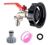 1/2" Leakproof Brass IBC Tank Fittings IBC Tank Adapter IBC Tank Valve for S60x6 Water Storage Tank Tap Tank Garden Hose Connector Replace Valve Fitting Parts