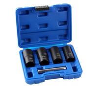 1/2" Locking Wheel Nut Remover Tool, Impact Twist Extractor Socket for Stripped Lug Nuts & Stud Bolts, Fast DIY Removal for Most Vehicle Wheels