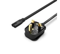 1.2 M C7 Figure 8 Main Power Lead with UK Plug - Fit for HP OfficeJet Pro, Envy, DeskJet, Canon Pixma, Maxify, Brother, Dymo Label Writer Printer, Pure Copper, Flexible Charger Cable Cord