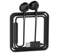 1.2 Meter Long USB C/3.5mm Headphones In-Ear Half In-Ear Earphones with HiFi Stereo Sound Cord Control Cord for Gaming Music