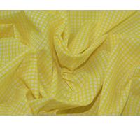 1/2 Metre Yellow 1/8" Polycotton Woven Gingham Fabric Check Fabric - No UK Postage