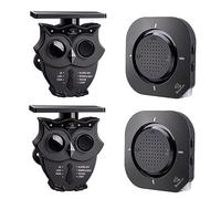 1/2 Mile Long Range Solar Wireless Driveway Alarm System IP65 Weatherproof Outdoor Motion Detectors&Sensor 120dB Sound Security Alert System Monitor&Protect Property (2R2S)