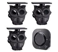 1/2 Mile Long Range Solar Wireless Driveway Alarm System IP65 Weatherproof Outdoor Motion Detectors&Sensor 120dB Siren Sound Light Security Alert System Monitor&Protect Outdoor/Indoor Property(1R3S)