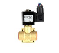 1/2" N/C Brass Pilot Operating High Pressure Solenoid Valve DC12V DC24V AC220V 110V for Water 16bar(BSP-220VAC,0927200-NBR)