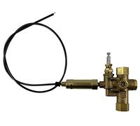 1/2" NPT Combination Pilot Valve, Unloader Valve, Check Valve plus Throttle Control Cable for 8HP - 13 HP Gas air Compressors and Below (140-175 PSI, 36" Throttle Control Cable & Unloader Valve)