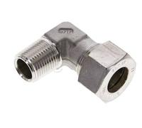 1/2'' NPT Male x 18L Stainless steel 90 deg Elbow Compression Fitting 315 Bar DIN 2353
