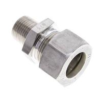 1/2'' NPT Male x 22L Stainless steel Straight Compression Fitting 160 Bar DIN 2353