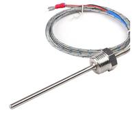 1/2 NPT Stainless Steel K Thermocouple Sensor Pt100 Probe PID Temperature Controller 2M Wire 1Pcs(Pt100 200mm)
