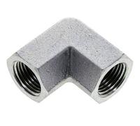 1/2'' NPT Zinc plated Steel 90 deg Elbow Fitting 210 Bar - Hydraulic