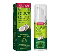 1/2 Olive Oil Styling Mousse,Anti Frizz, Strong Hold,Moisturizing Olive Oil Hair Styling Mousse, Mousse Volume Boost For And Waves Smooth Frizz, 60 Ml