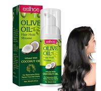 1/2 Olive Oil Styling Mousse,Anti Frizz, Strong Hold,Moisturizing Olive Oil Hair Styling Mousse, Mousse Volume Boost For And Waves Smooth Frizz, 60 Ml