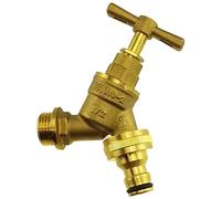 1/2" Outside Garden Brass Tap Elbow Adaptor Pipe Bib Hose