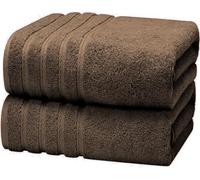 1-2 Pack Extra Large Bath Sheets 100% Egyptian Cotton Premium Quality Big Jumbo Bath Towels Soft 600GSM Highly Absorbent XL Bath Towels Set (1, Brown)