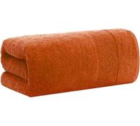 1-2 Pack Extra Large Luxury Jumbo Bath Sheets (100 x 200 cm -700 GSM) Pure Egyptian Cotton Super Soft Big Bath Sheet XL Towels (1, Orange)