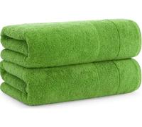 1-2 Pack Extra Large Luxury Jumbo Bath Sheets (100 x 200 cm -700 GSM) Pure Egyptian Cotton Super Soft Big Bath Sheet XL Towels (2, Lime Green)
