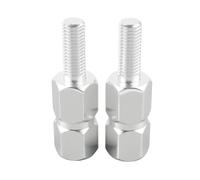 1/2 Pair 1.77" Seat Riser Screws Compatible with UTV Models Max R 4x4 XDS XMR XRC XRS Turbo DPS Compatible With Various UTV Parts Black Sliver Aluminum Hardware(1 Pair Silver)
