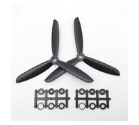 1/2 Pairs 5045 6045 3-Blade Propeller CW CCW for RC FPV Drone Airplane Fixed Wing, 5x4.5 6x4.5 Bullnose Polycarbonate 5mm Shaft(1 pair 5045)