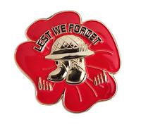 1/2 pc Poppy Pin Badge Brooch Remembrance Day Decorations Lest We Forget Veterans Memorial WW1 (1pc)
