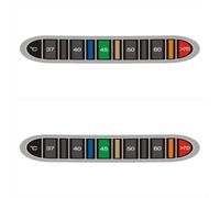 1/2 Pc Temperature Indicator - Espresso Color Changing Strip, Adhesive Thermometer Label | Reusable Bottle Thermometer Sticker, Waterproof Temperature Band for Wine, Beer Paper, 3x1 Inches