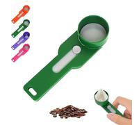 1/2 Pcs 2 in 1 Funnel Scoop Protein Powder Measuring Spoon with Sliding Base, Gym/Coffee Scoops for Precise Measurement, Perfect for Narrow Bottles & Food (1, Green)
