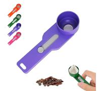1/2 Pcs 2 in 1 Funnel Scoop Protein Powder Measuring Spoon with Sliding Base, Gym/Coffee Scoops for Precise Measurement, Perfect for Narrow Bottles & Food (1, Purple)
