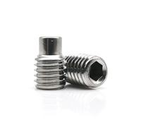 1/2/pcs M2.5 M3 M4 M5 M6 M8 M10 M12 M16 304 Stainless Steel Hex Hexagon Socket Convex End Grub Bolt Dog Point Set Screw(20mm,2pcs M12)