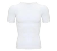 1/2 PCS Men Body Shaper T-Shirt Slimming Shapewear Belly Control Compression Man Modeling Underwear Corset For Sports(White,XL)